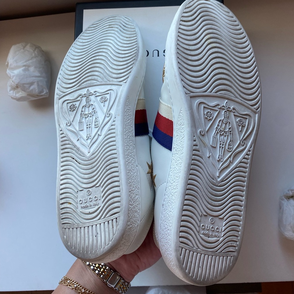Guccis Ace “Bees and Stars” Sneakers - Picture 6 of 7